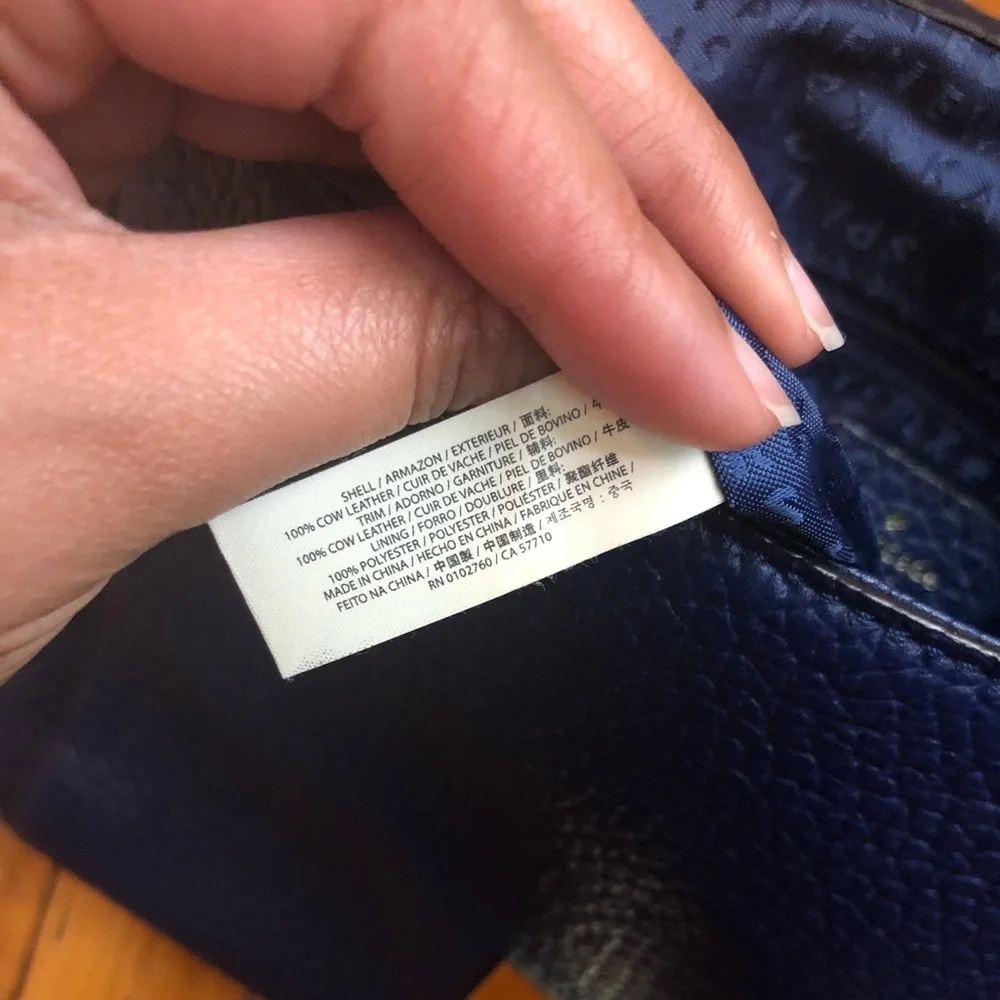 Kate Spade leather backpack blue